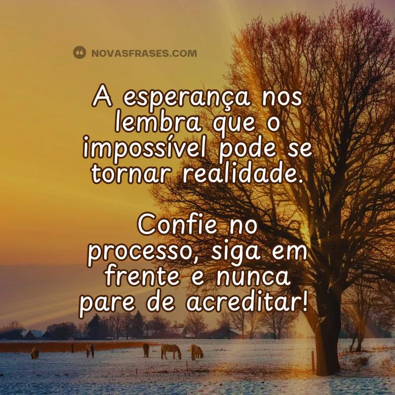 mensagem de fé e esperança