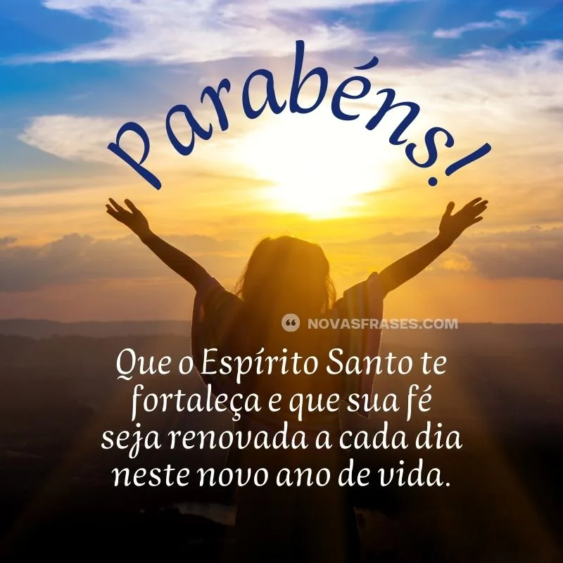 mensagem de feliz aniversário evangélica