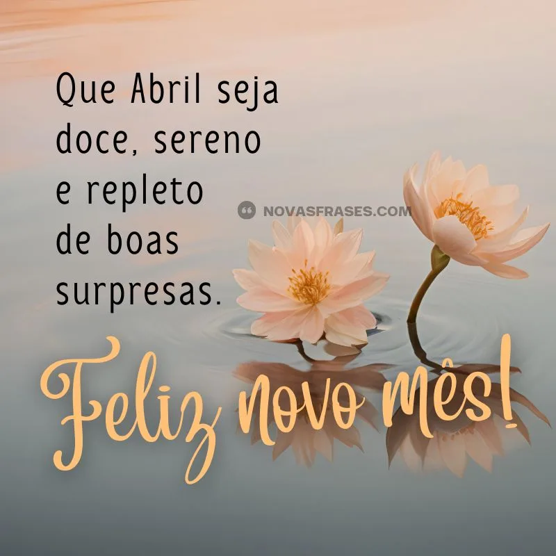 mensagem de mes de abril