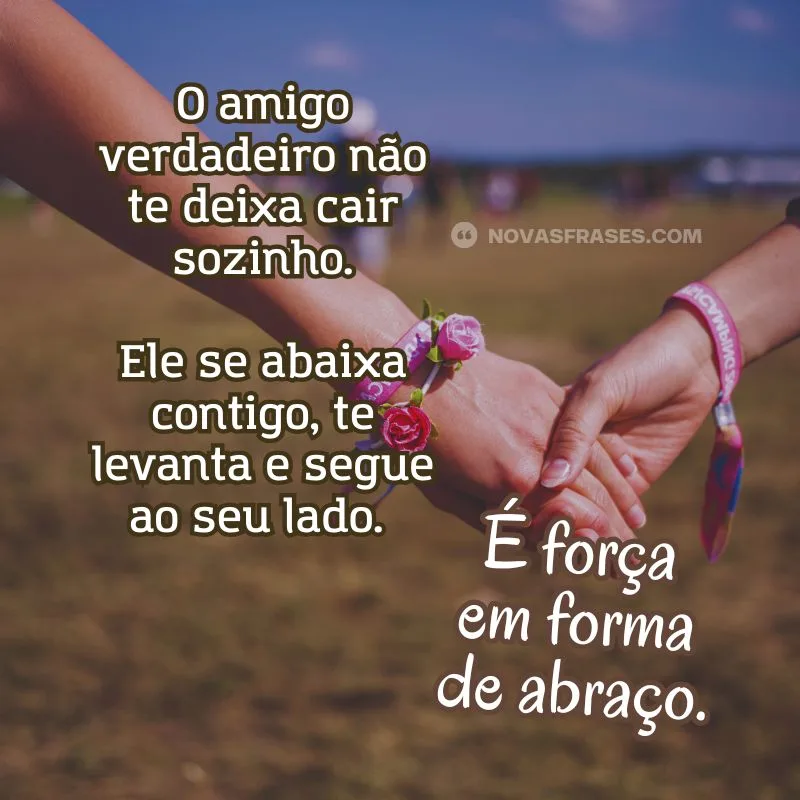 mensagem de verdadeira amizade