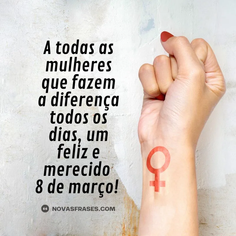 mensagem do dia da mulher