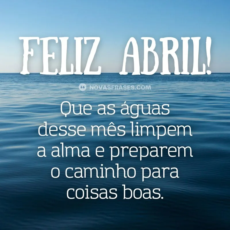 mensagem do mes de abril