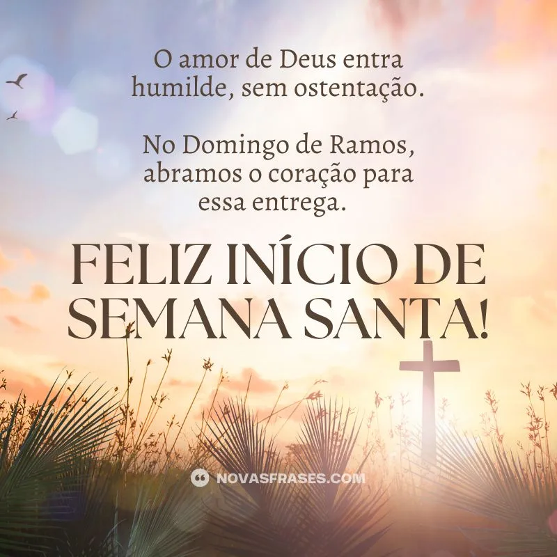mensagem domingo de ramos