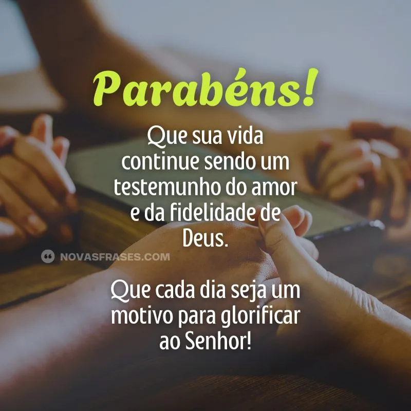 mensagem evangélica de aniversário