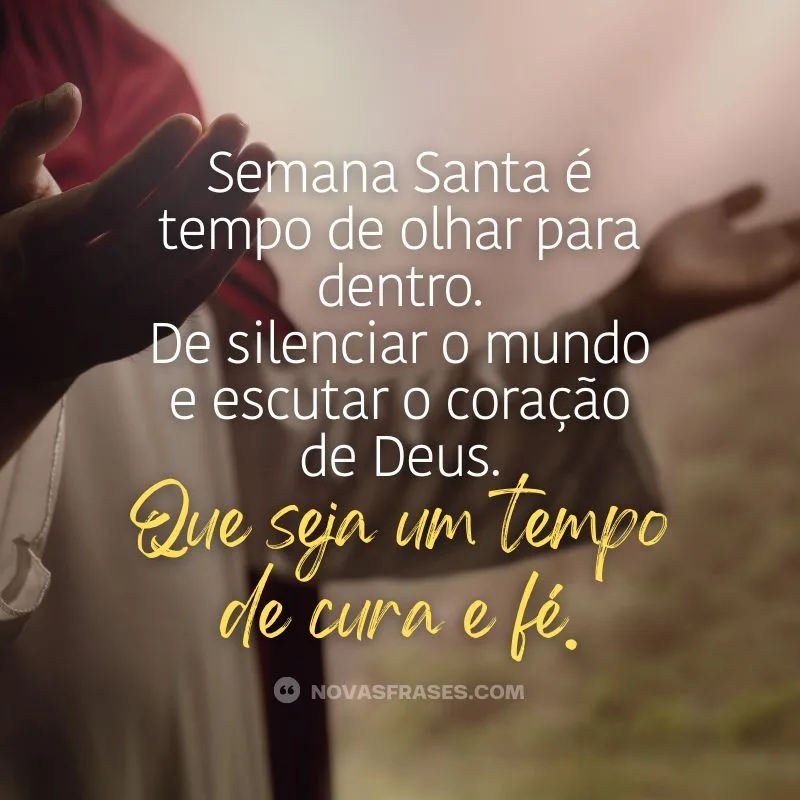 mensagem para semana santa