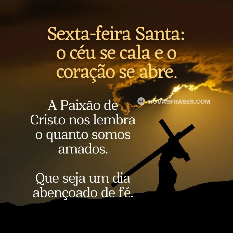 mensagens paixão de cristo