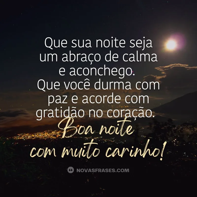 msg de boa noite com carinho para pessoa especial