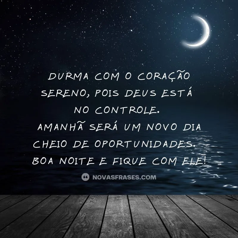 msg de boa noite com deus