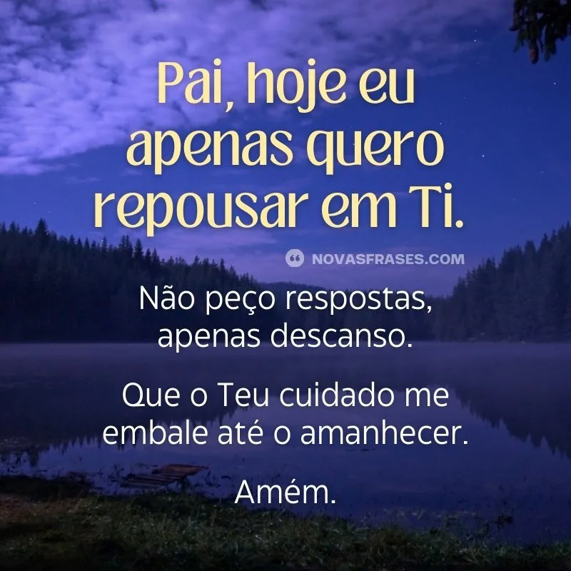 oração antes de dormir