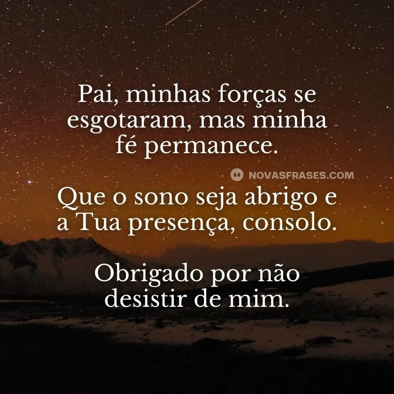 oração da noite para dormir