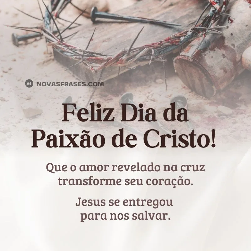 paixão de cristo mensagens