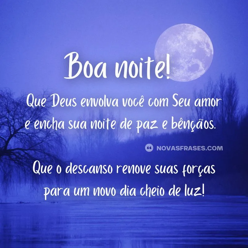 paz boa noite com deus