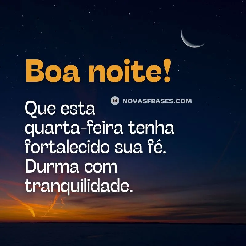 boa noite de quarta-feira