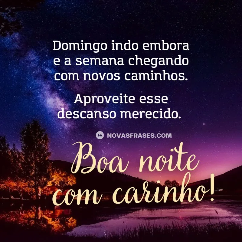 boa noite domingo indo embora