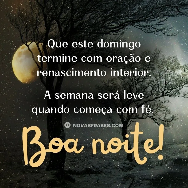boa noite domingo