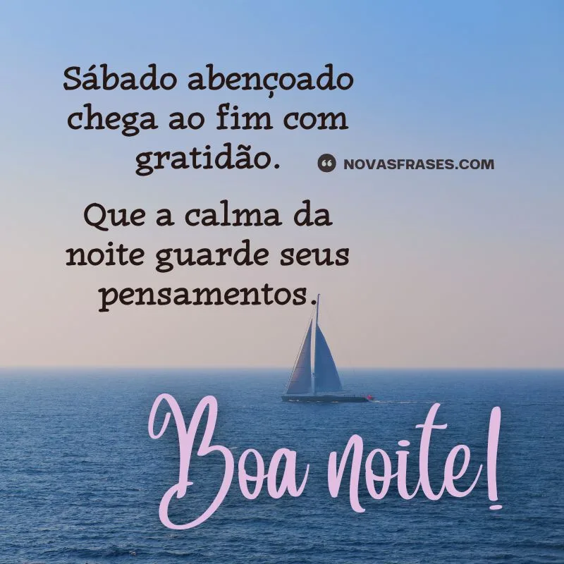 boa noite sábado abençoado