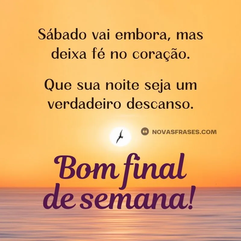 boa noite sábado bom final de semana