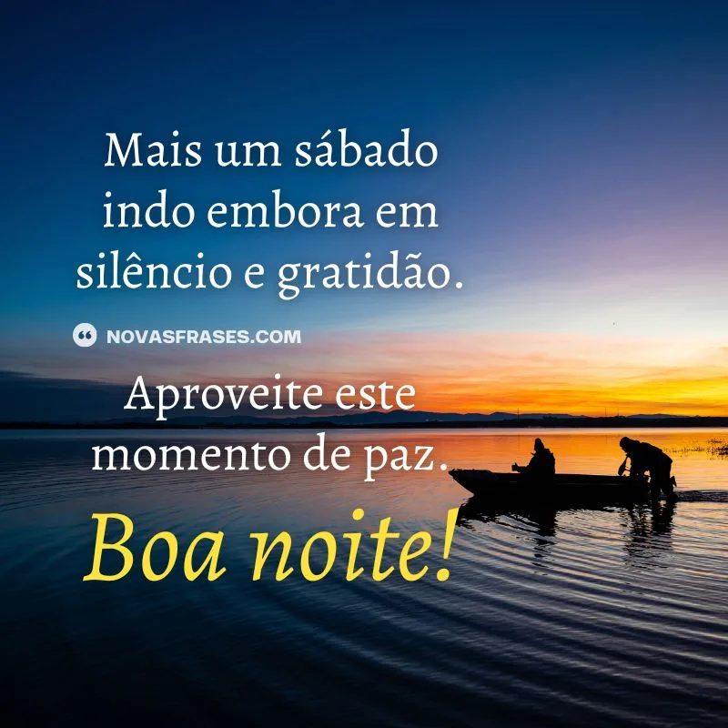 boa noite sábado indo embora