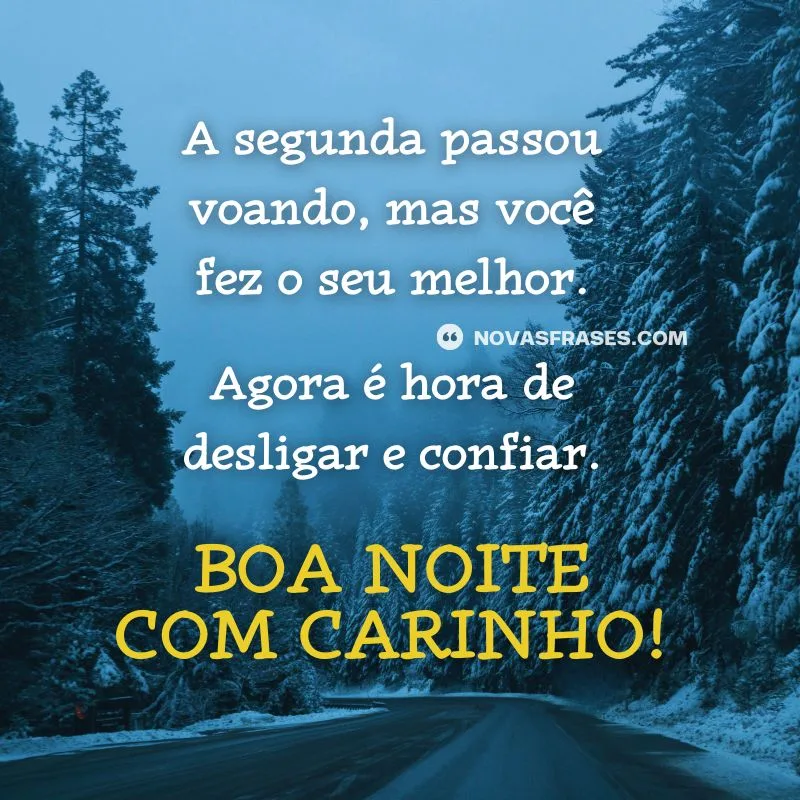 boa noite segunda-feira