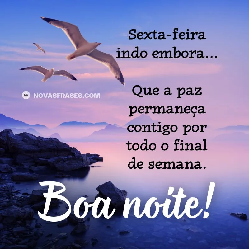 boa noite sexta-feira indo embora