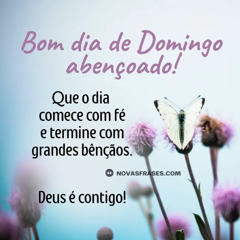 bom dia de domingo abençoado