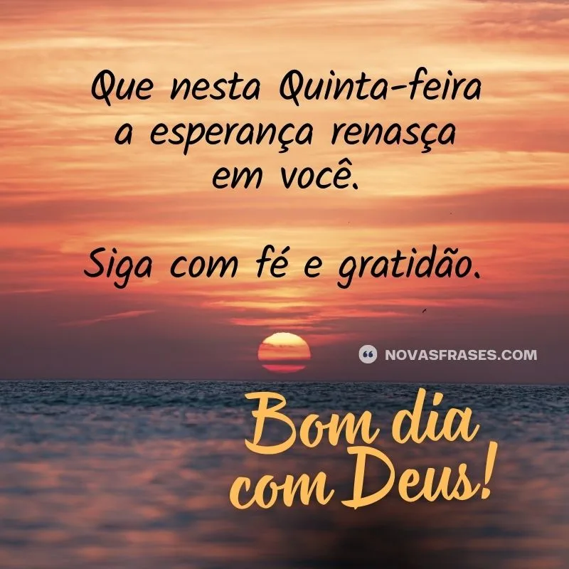 bom dia de quinta-feira