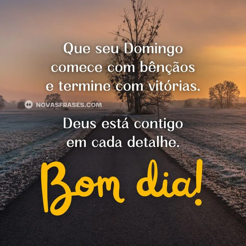 bom dia domingo abençoado
