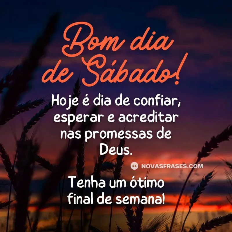 bom dia feliz sábado
