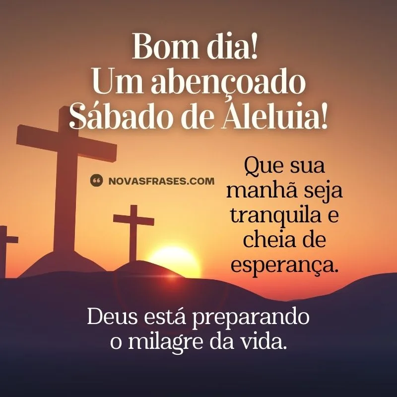 bom dia sábado de aleluia