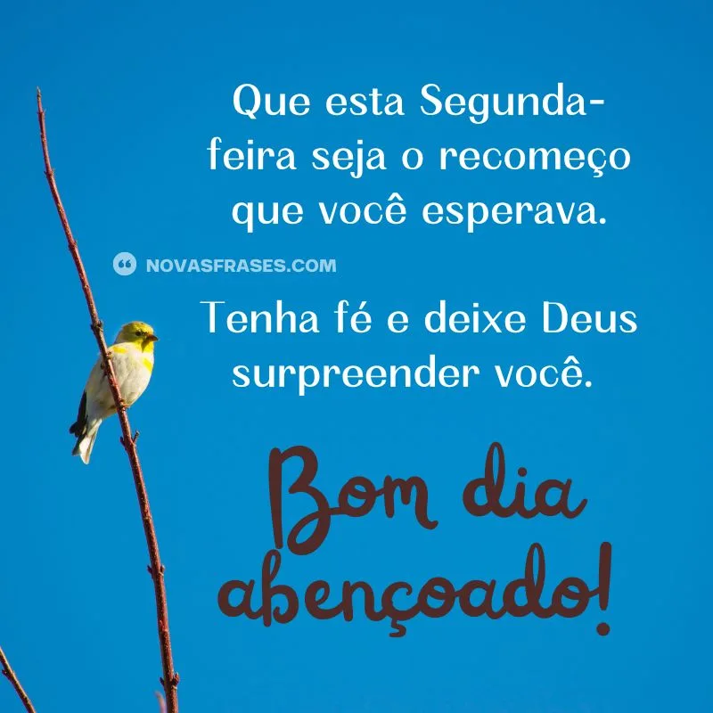 bom dia segunda-feira abençoada