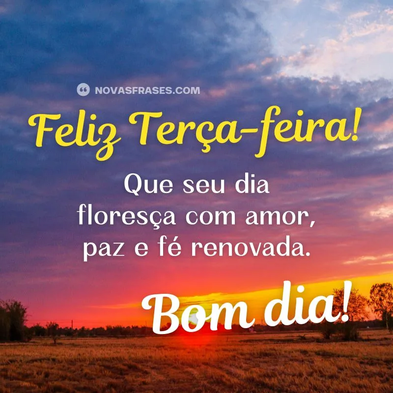 bom dia terça-feira abençoada