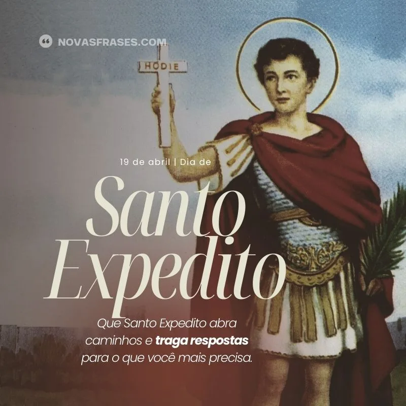 dia de santo expedito frase