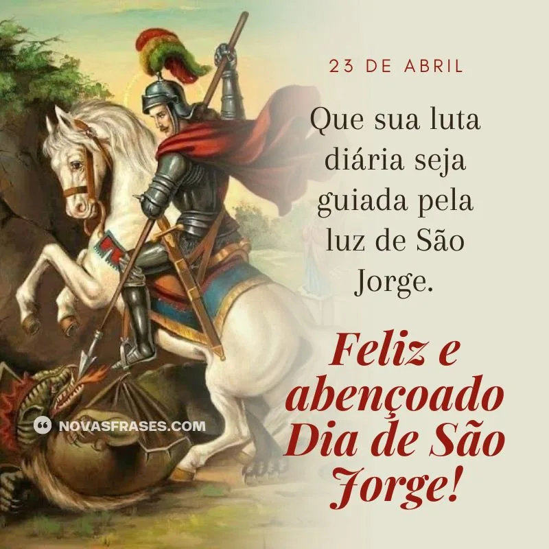 feliz dia de são jorge frase