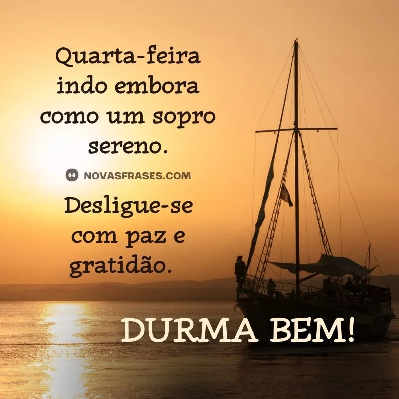 frase boa noite quarta-feira