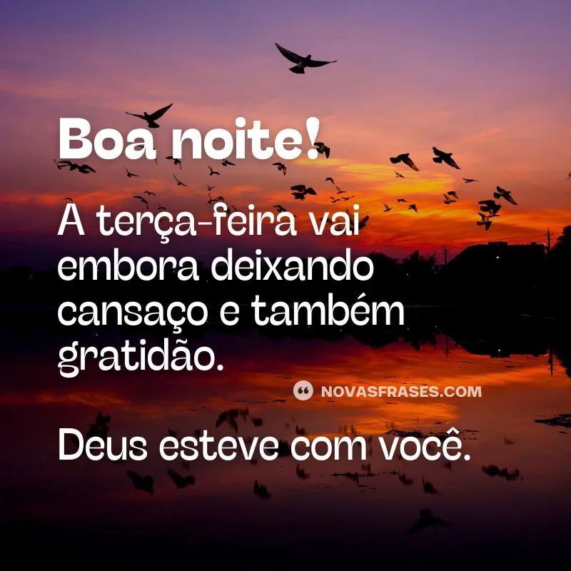 frase boa noite terça-feira