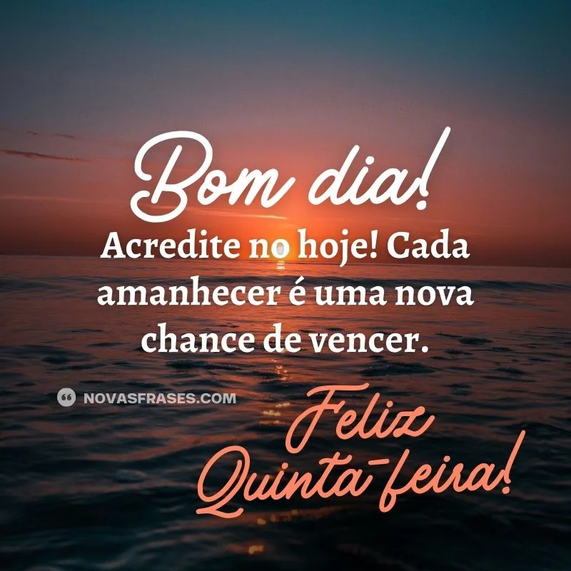frase bom dia quinta-feira