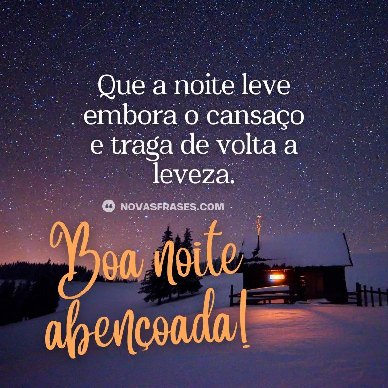 frase de boa noite