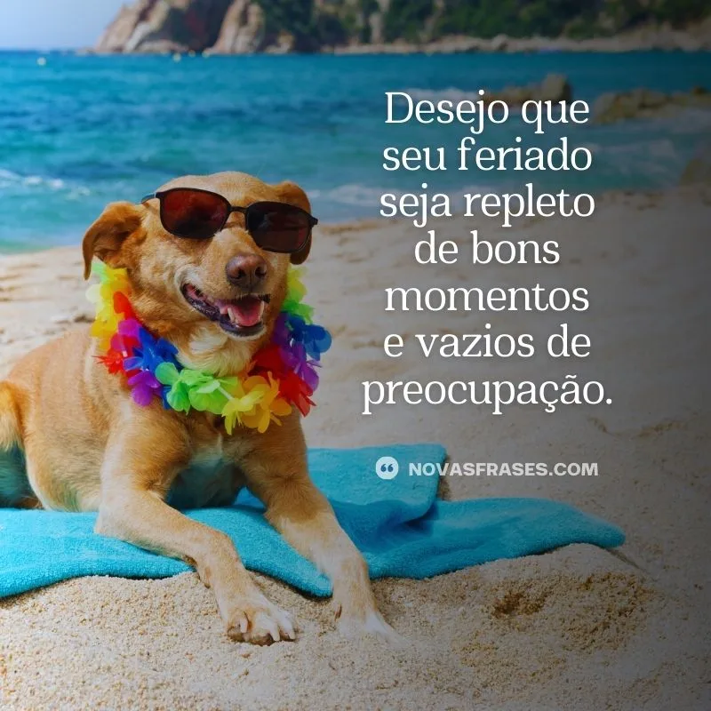 frase de feriado engraçada