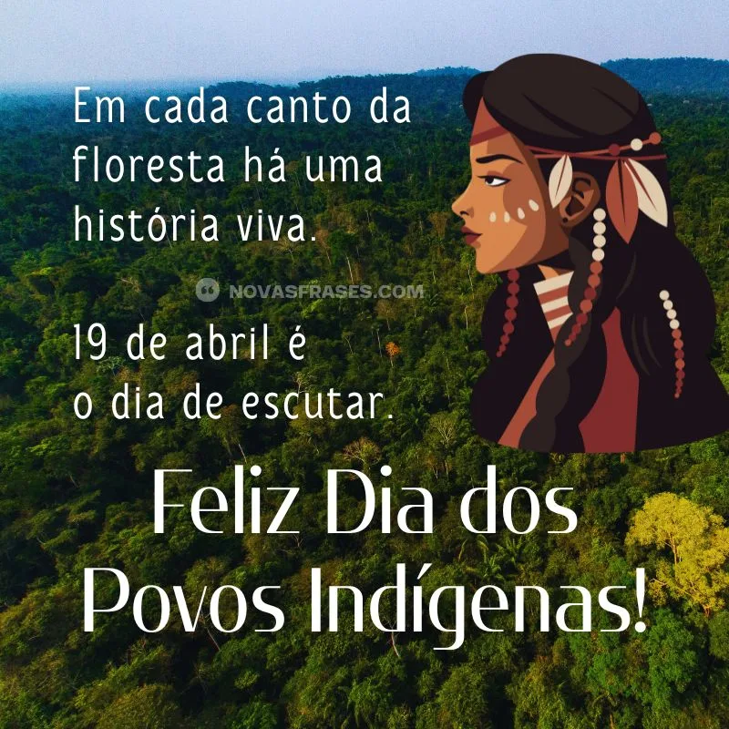 frase dia dos povos indígenas