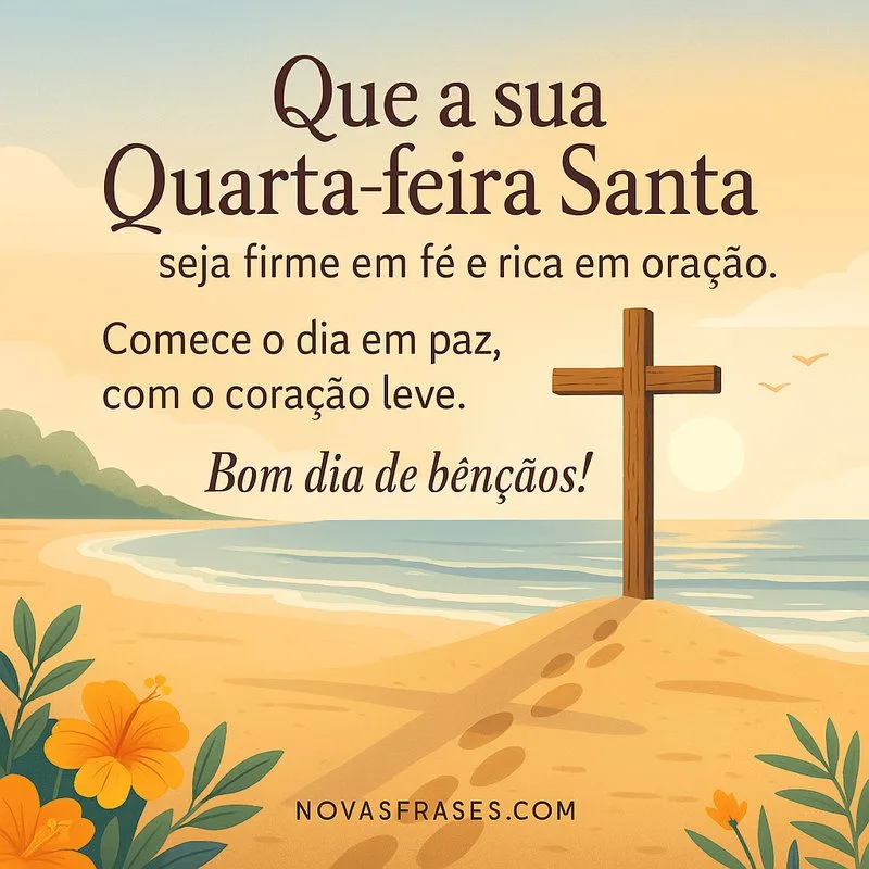 frase de quarta-feira santa
