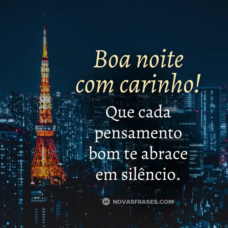 frases boa noite com carinho