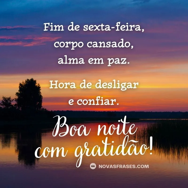 mensagem boa noite sexta-feira