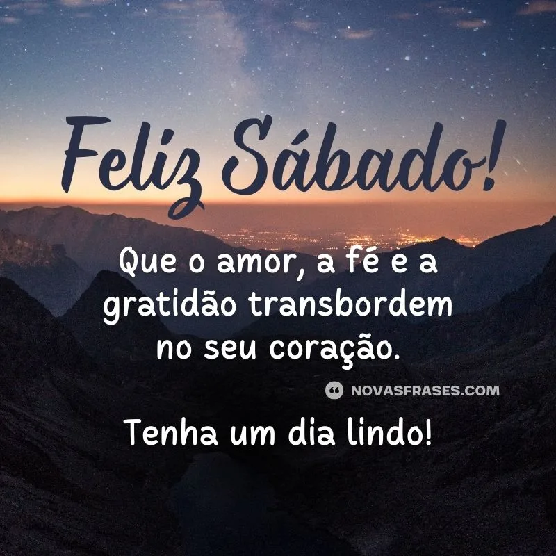 mensagem bom dia sábado