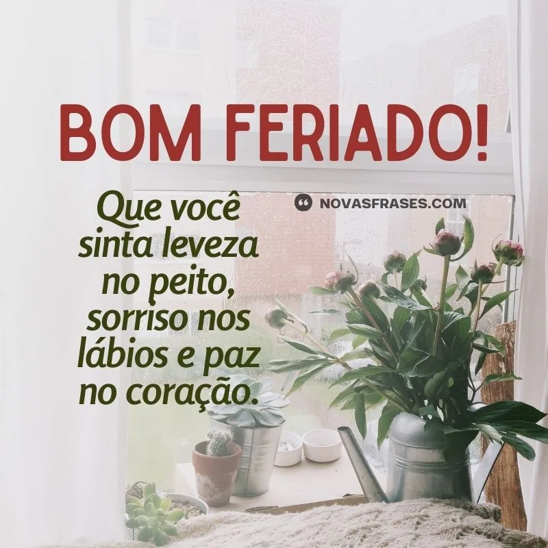 mensagem de bom feriado