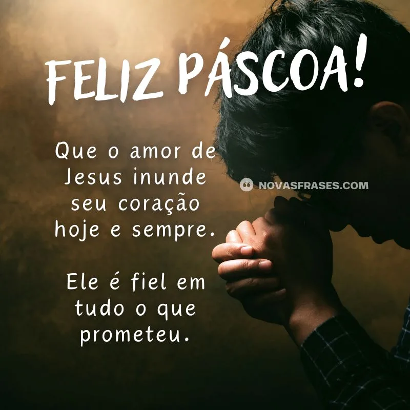 mensagem feliz páscoa evangélica