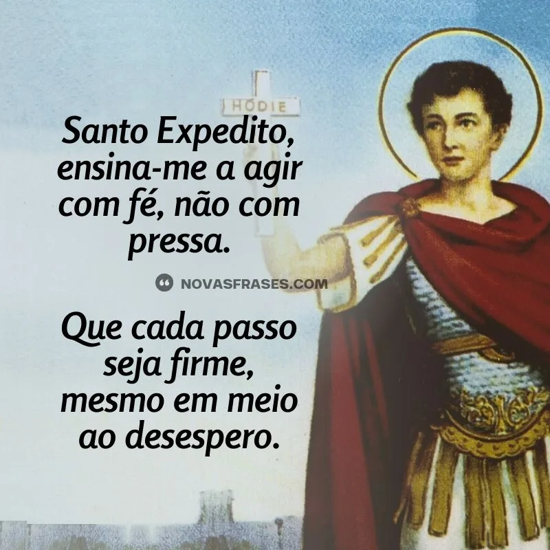 oração santo expedito frase