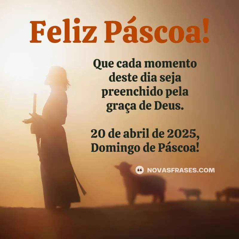 recado de páscoa 2025