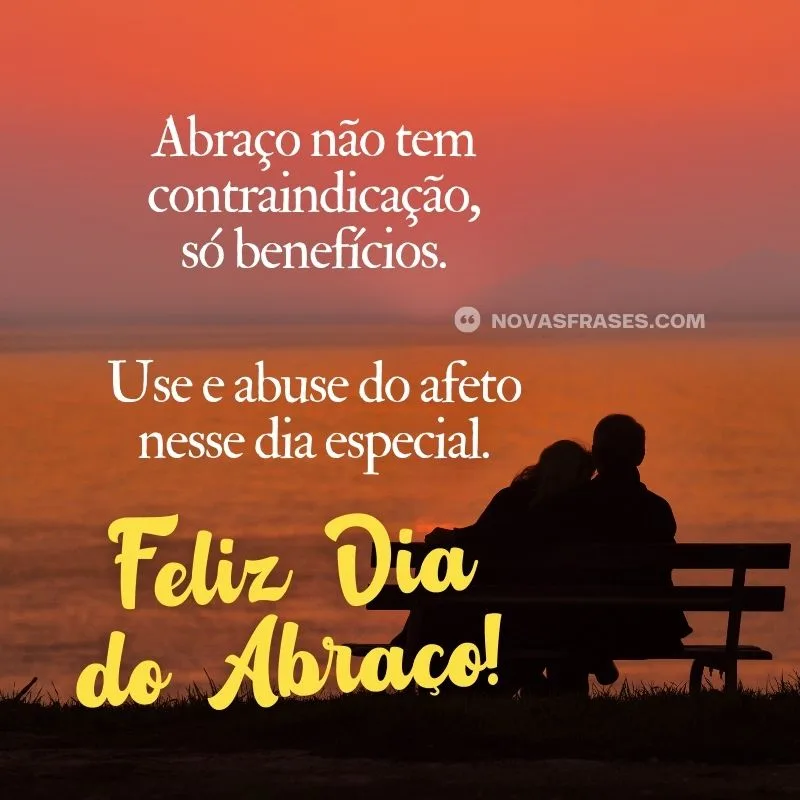 dia do abraço frases