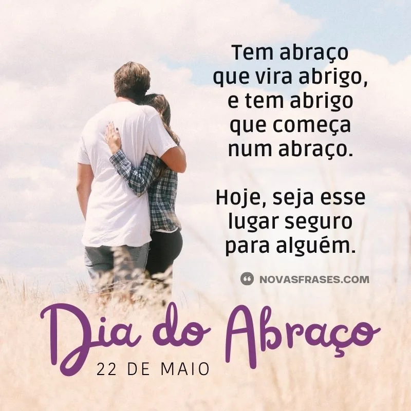 dia do abraço mensagens