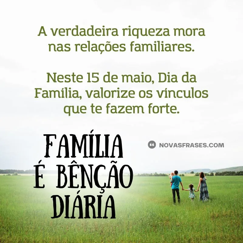 feliz dia da família